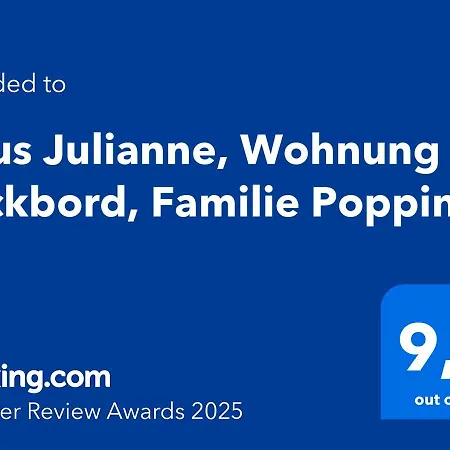 Apartment Haus Julianne, Backbord, Familie Poppinga Norderney